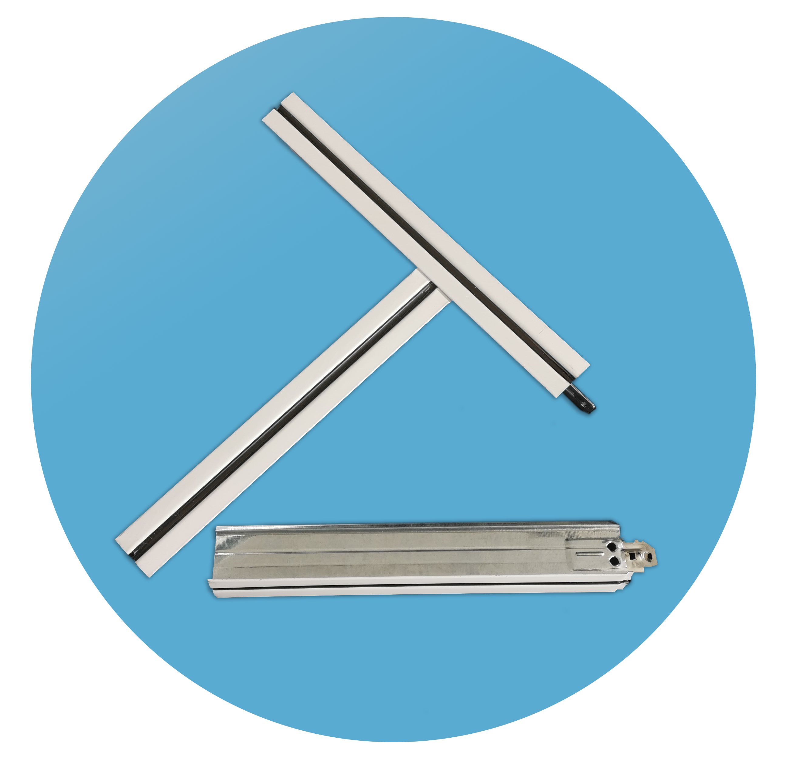 TKH Central black line 24mm ceiling tee bar