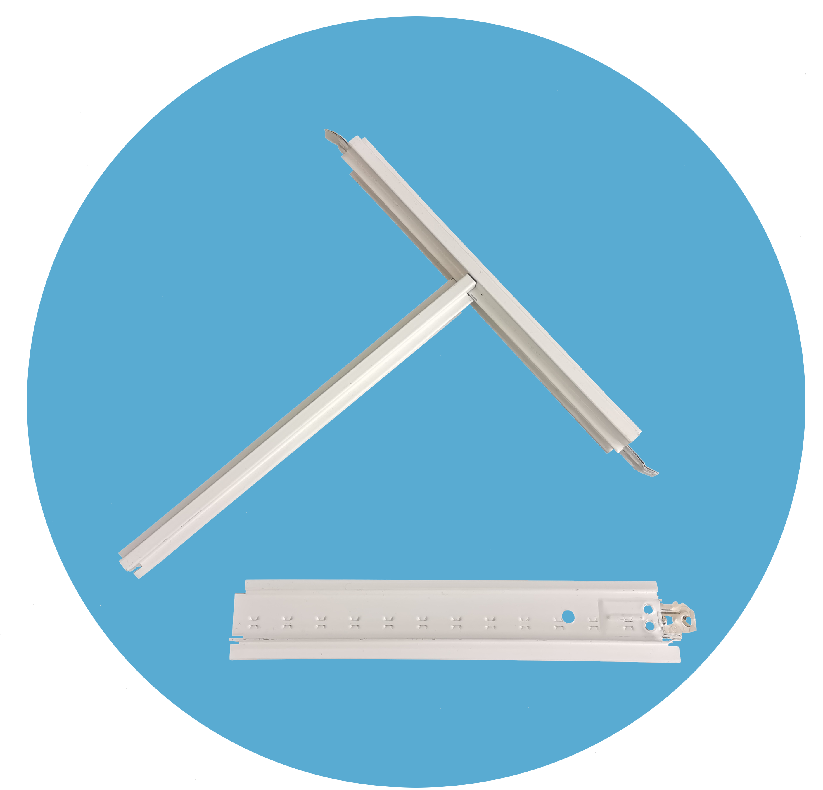 DBH single terrace ceiling tee bar (stainless steel